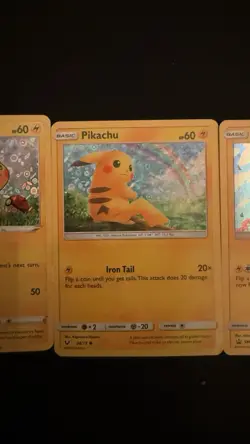Pokemon TCG Pikachu Holo’s and Common Cards, Black Star Mint PSA - Image 5