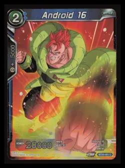 Android 16 BT20-051 C Dragon Ball Super Card Game Zenkai Series Battle Card NM - Image 1