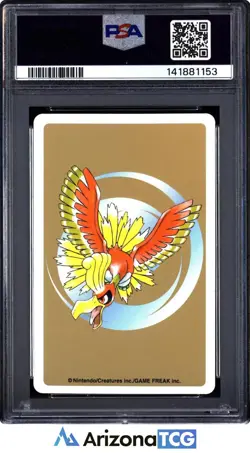 Pokemon 2000 Primeape 057 5 Of Clubs Gold Playing Card Japanese PSA 9 - Image 2