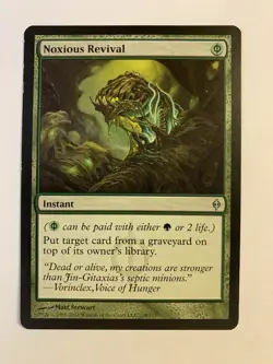 1X SP MTG Magic The Gathering Noxious Revival New Phyrexia Uncommon Green Card - Image 1