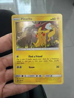 Pikachu SM234 Black Star Promo Cosmos Holo Pokemon Card - Image 1