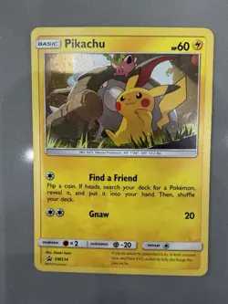 Pikachu SM234 Black Star Promo Cosmos Holo Pokemon Card - Image 2