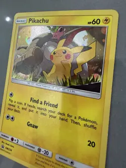 Pikachu SM234 Black Star Promo Cosmos Holo Pokemon Card - Image 3