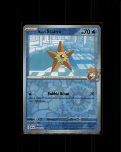 Pokemon SV10: Destined Rivals #046/182 Misty's Staryu TCG Trading Card - Image 1
