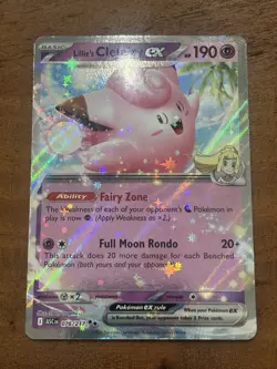 Pokemon TCG Lillie's Clefairy EX 076/217 Ascended Heroes Double Rare NM Card - Image 1