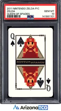 The Legend Of Zelda 2011 Queen Of Spades Zelda Playing Cards GEM MINT PSA 10 - Image 1