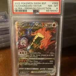 Charizard VSTAR SWSH262 Full Art Holo Promo Card Sword & Shield Psa 8. Rare. - Image 1