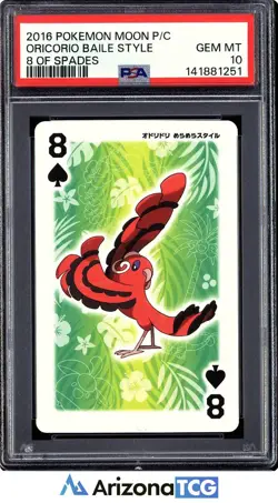 Pokemon 2016 Oricorio Baile Style 8 Moon Playing Cards Japanese GEM MINT PSA 10 - Image 1