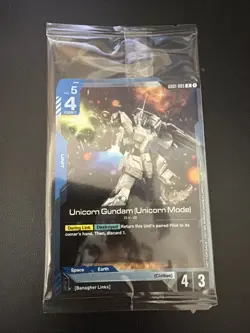 Unicorn Gundam (Unicorn Mode) - Newtype Rising Release Promo Sealed 2 card - Image 1
