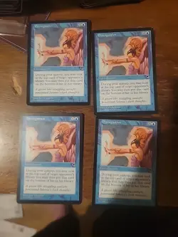 4x Precognition Tempest Magic the Gathering MTG Card Vintage Rare Blue - Image 1