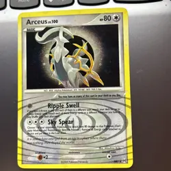 Pokemon TCG Arceus Card Holo, Colorless, LV. 100,AR5, 2009 LP/MP - Image 1