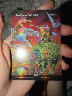 Rhythm of the Wild (Borderless) FOIL NM Teenage TMNT Ninja Turtles PZA 0012 MTG - Image 1