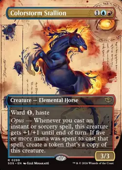 Colorstorm Stallion (Borderless) Secrets of Strixhaven Regular - Image 1