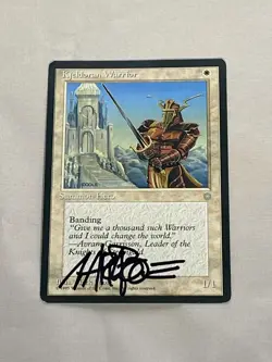 MTG Kjeldoran Warrior Artist Proof and Signature Signed Poole - Image 1