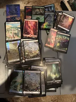 Magic The Gathering Lot Of 600+ Full Art Basic Lands Includes Foils Surges - Image 1