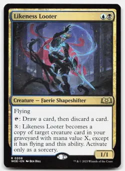 Likeness Looter 208 Rare Wilds of Eldraine Magic: The Gathering NM - Image 1