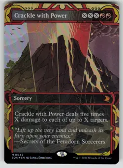 Crackle with Power Foil Mythic Secrets of Strixhaven: Mystical Archive 42 MTG NM - Image 1