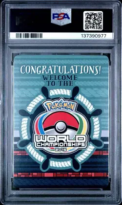 2015 Pokemon Pikachu Insert Card World Championships Welcome Kit PSA 9 MINT - Image 2