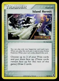 Pokemon Card Dragon Frontiers Island Hermit 76/101 Uncommon Reverse Holo STAMPED - Image 1
