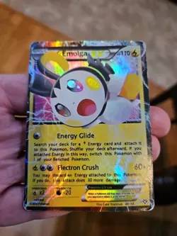 Pokemon TCG Emolga EX 46/146 XY Base Set Ultra Rare HP - Image 1