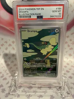 Drampa Holo Illustration Rare Pokemon Temporal Forces 184/162 PSA 10 - Image 1