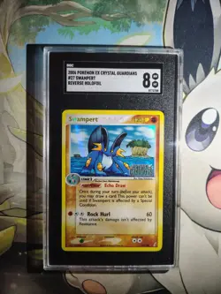 Swampert 27/100 EX Crystal Guardians Reverse Holo SGC 8 NM MT Pokemon 2006 - Image 1