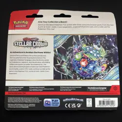 Pokemon TCG Stellar Crown 3-Pack Blister with Tinkaton Promo - Image 2