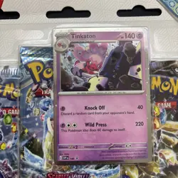 Pokemon TCG Stellar Crown 3-Pack Blister with Tinkaton Promo - Image 3