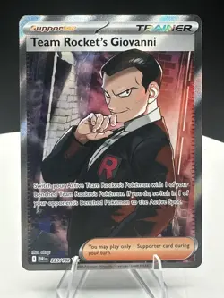 Team Rocket’s Giovanni 225/182 Pokemon Destined Rivals Full Art Ultra Rare - Image 1