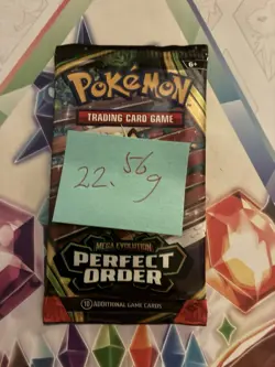 VERY HEAVY! 🔥22.56g Pokemon TCG Perfect Order Booster Pack Factory Sealed ✅ - Image 2