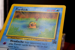 Psyduck #20 WOTC Black Star Promo Pokemon Card 2000 Non Holo Vintage LP - Image 2