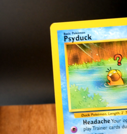 Psyduck #20 WOTC Black Star Promo Pokemon Card 2000 Non Holo Vintage LP - Image 3