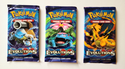 Pokemon XY Evolutions Booster Packs x3 Sealed 2016 Venusaur Charizard Blastoise - Image 1