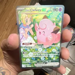 Pokemon Lillie's Clefairy EX Full Art Holo 184/159 Sv09 Journey Together - Image 1