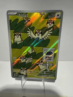 The Pokemon Company Pidgey SV03: Obsidian Flames Illustration Rare Holo 207/197 - Image 1