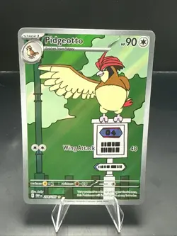 Pokemon Pidgeotto Illustration Rare Holofoil SV03: Obsidian Flames 208/197 NM - Image 2