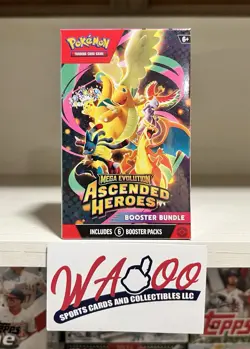 Pokemon TCG: Mega Evolution Ascended Heroes Factory Sealed Booster Bundle Box - Image 1
