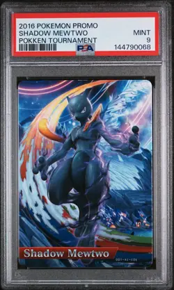 Shadow Mewtwo Pokemon Promo Pokken Tournament PSA 9 - Image 1