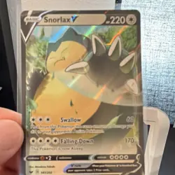 Pokemon Snorlax V 141/202 Sword & Shield Ultra Rare Full Art Holo English - Image 3