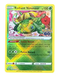 Radiant Venusaur 004/078 Pokemon GO Radiant Rare Holo The Pokemon Company - Image 1