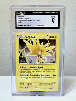 Zapdos 46/113 Legendary Treasures Holo CGC 9 Mint - 2013 Pokemon Card - Image 1