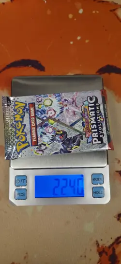 VERY HEAVY! 🧪22.40g Pokemon TCG Prismatic Evolutions Booster Pack Sealed ✅ - Image 1