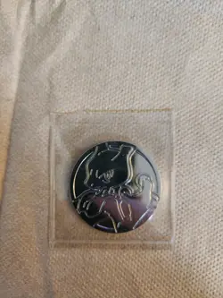 Pokemon Silver Mewtwo Metal Coin NM - Image 1