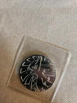 Pokemon UPC Arceus Silver Metal Coin NM - Image 1