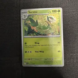 #002/086 Servine Normal Common - Pokemon Black Bolt English NM - Image 1