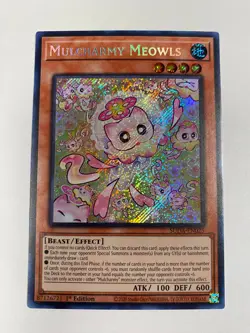 Mulcharmy Meowls SUDA-EN025 Secret Rare 1st Edition Near Mint Yugioh - Image 1