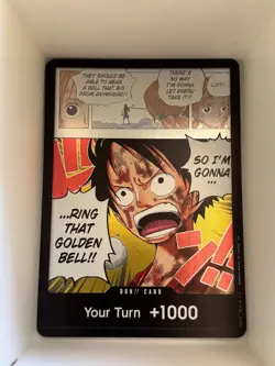 DON!! Card (Luffy) English OP15 Kami's Island DON!! One Piece TCG Card Game - Image 1