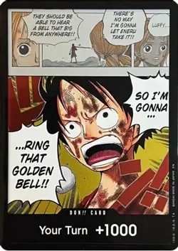 DON!! Card (Luffy) English OP15 Kami's Island DON!! One Piece TCG Card Game - Image 2