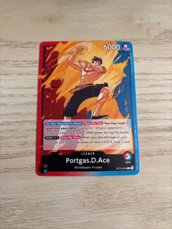 OP13-002 Portgas.D.Ace (002) English L One Piece TCG Card Game - Image 1