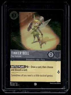 Disney Lorcana The First Chapter Tinker Bell Tiny Tactician Foil 194/204 - Image 1